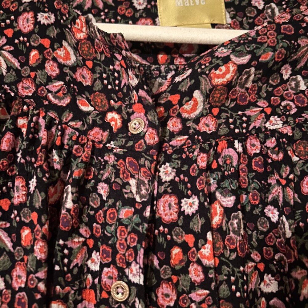 🌸Anthropologie Maeve Floral Button-Up | XL | Beautiful Condition🌸 - Picture 2 of 5